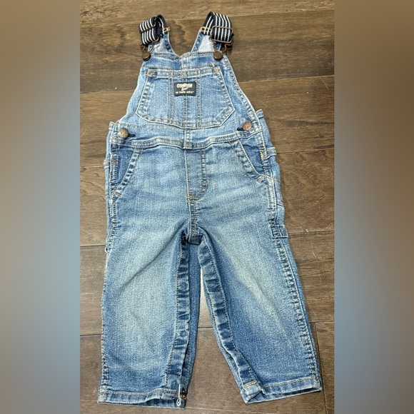 OshKosh BGosh Denim Overalls 12M - Picture 1 of 5